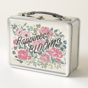 Lunch Box Vivez en fleurs de bonheur de la fleur