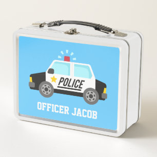 Lunch Box Voiture de police classique avec sirène personnali