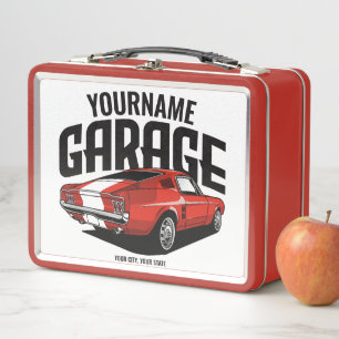 Lunch Box Voiture Muscle Personnalisée 1967 Garage Fastback