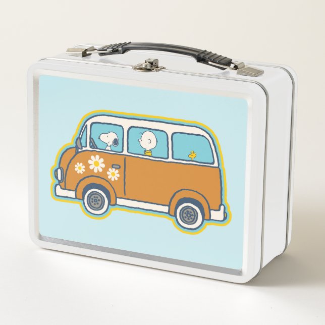 Lunch Box Voyage sur route | Peanuts Road Trip Van (Devant)