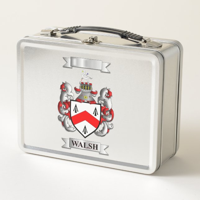 Lunch Box Walsh Irischer Nachname und Schild (Vorderseite)