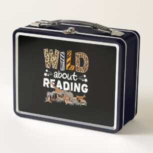Lunch Box Wild About Reading Books And Bookworm Library