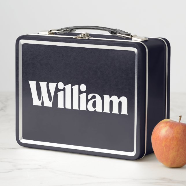 Lunch Box William Name Personnalisé (En situation)