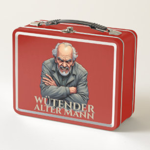 Lunch Box Wütender Alter Mann - Dessin-Illustration