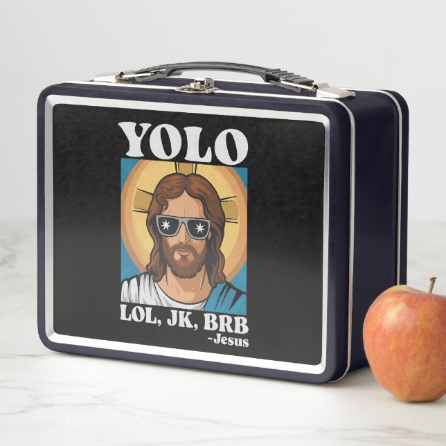 Lunch Box YOLO LOL JK BRB Jesus Drôle Pâques (En situation)