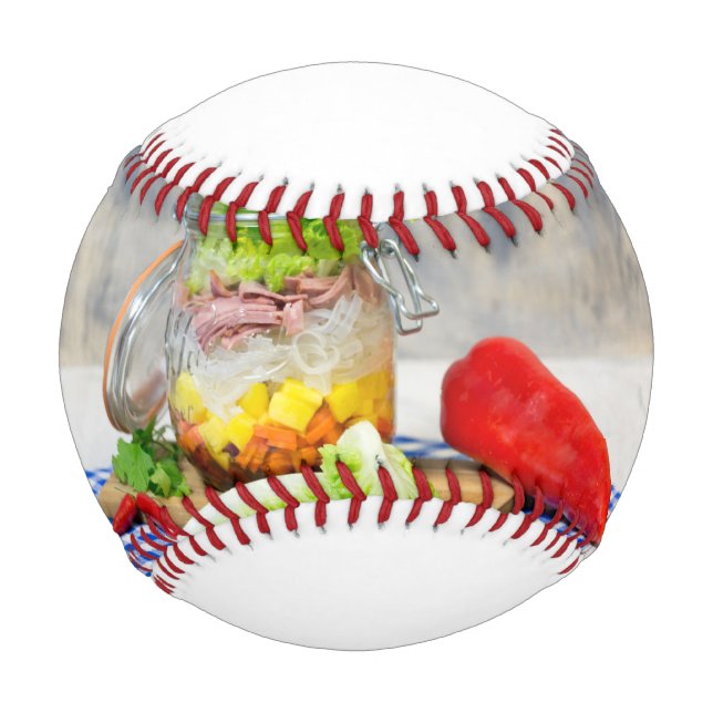 Lunch in a glass baseball (Vorderseite)