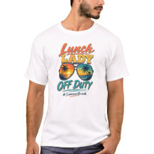 Lunch-Lady außer Dienst Sommerferien Retro-Sonnenu