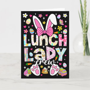 Lunch Lady Crew Lustiger Hase Cafeteria Familie Os Karte