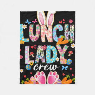 Lunch Lady Crew Lustiger Hase Lunch Lady Cafeteria Fleecedecke