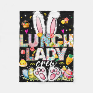Lunch Lady Crew Lustiger Hase Lunch Lady Cafeteria Fleecedecke