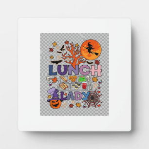 Lunch Lady Halloween Hexe Mond Kürbis_1 Fotoplatte