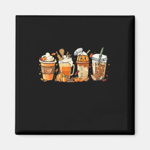 Lunch Lady Happy Fall Kaffee Pumpkin Latte Thanksg Magnet