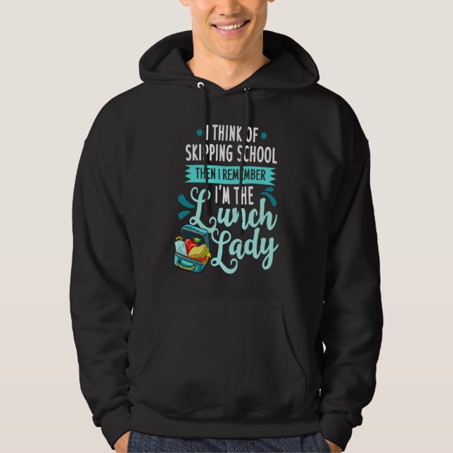Lunch Lady Holiday  School Cafeteria Worker Hoodie (Vorderseite)
