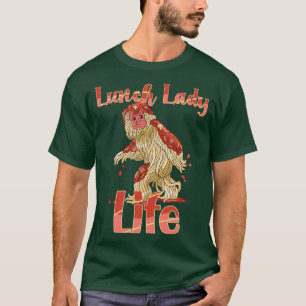 Lunch Lady Leben für Frauen Lustiger Spaghetti-Mon T-Shirt