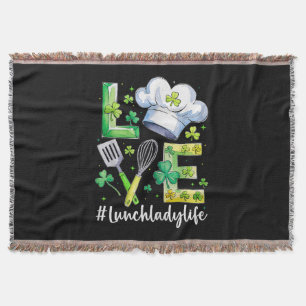 Lunch Lady Life Frohen St. Patrick's Day Decke