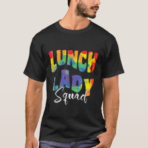 Lunch Lady Squad Tie Dye Zurück zur Schule für Caf T-Shirt