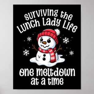 Lunch Lady Weihnachten Ein Zusammenbruch auf einma Poster