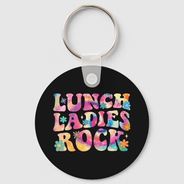 Lunch Ladys Rock Gefärbte Krawatte Cafeteria Crew Schlüsselanhänger (Vorderseite)