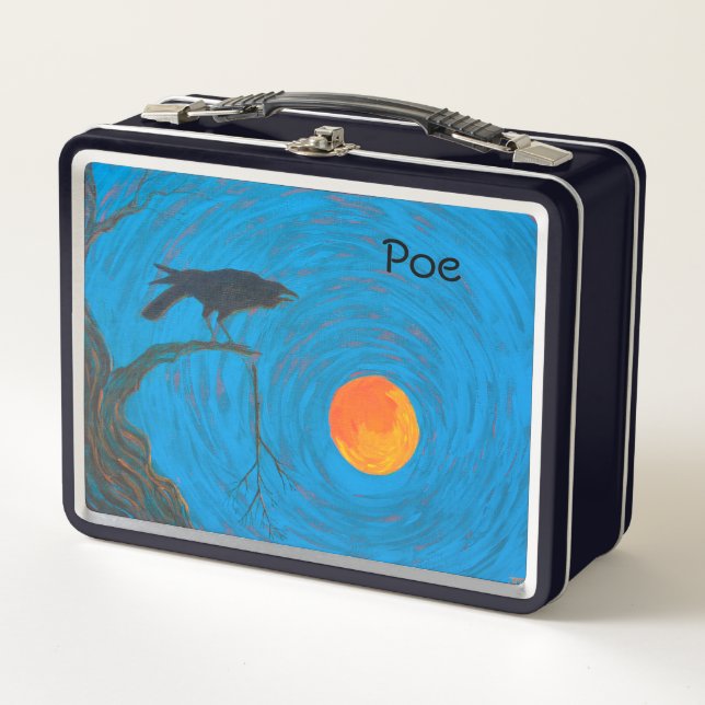 Lunchbox aus Rot und Vollmond (Vorderseite)