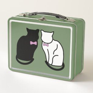 Lunchbox aus weißem Katzenmetall