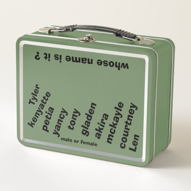 LUNCHBOX avec noms unisex /ZAZZLE MMETROPOLIM (Devant)