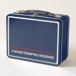 Lunchbox en métal BLEU bY #MMETROPOLIM