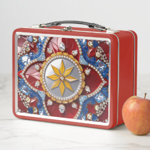 Lunchbox en métal inoxydable aux couleurs colombie