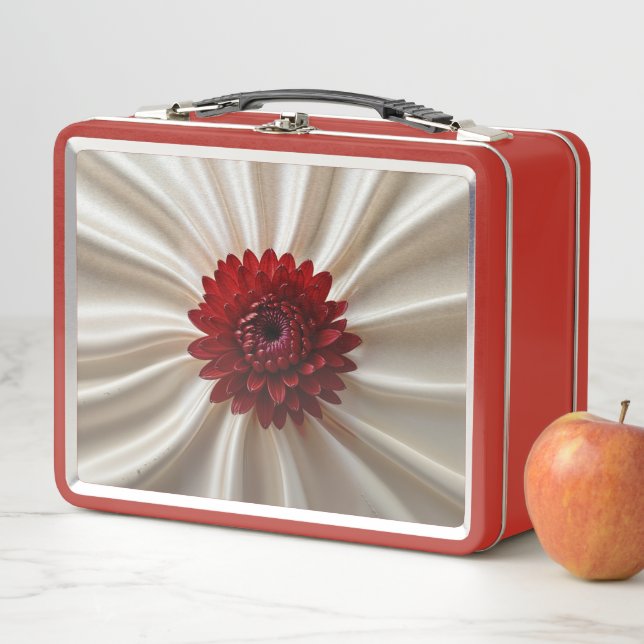 Lunchbox en métal inoxydable avec couleurs japanas (En situation)