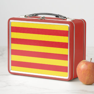 Lunchbox en métal inoxydable avec drapeau de Catal