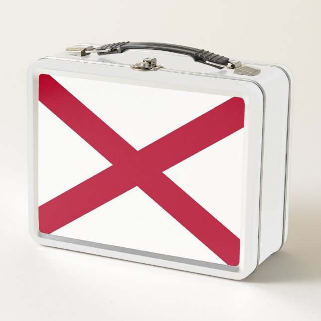 Lunchbox en métal inoxydable avec drapeau de l'Ala (Devant)