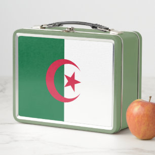 Lunchbox en métal inoxydable avec drapeau de l'Alg