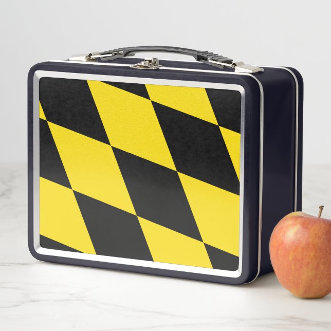 Lunchbox en métal inoxydable avec drapeau de Munic (En situation)