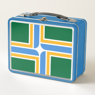 Lunchbox en métal inoxydable avec drapeau de Portl