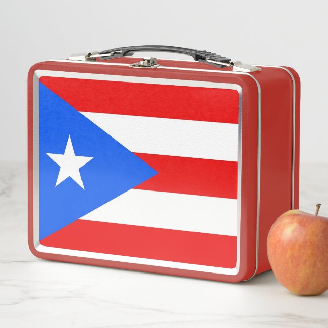 Lunchbox en métal inoxydable avec drapeau de Porto (En situation)
