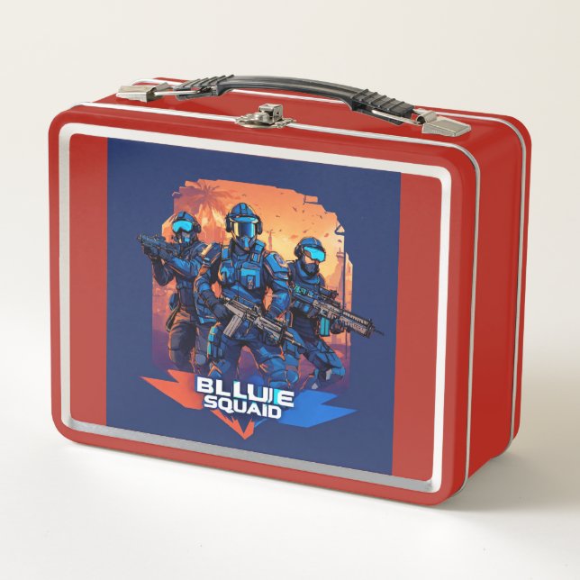 Lunchbox en métal rétro : Style Classique, Moderne (Devant)