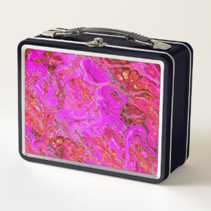 Lunchbox Hot Pink et Magenta Swirl