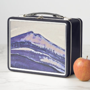 Lunchbox métallique Mt Tamalpais peinture violette