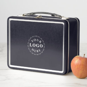 Lunchbox Noir Moderne Avec Logo