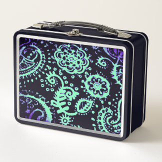 Lunchbox Seegrün und violettes Farbverlauf-Design