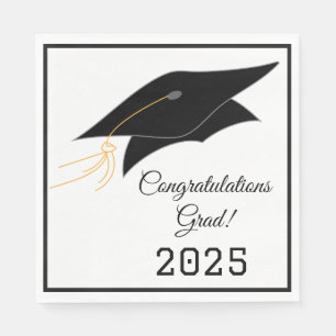 Luncheon Größe Graduation Cap Napkins Serviette