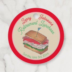 Luncheon Lunch Türkei Club Sandwich Geschenkanhänger