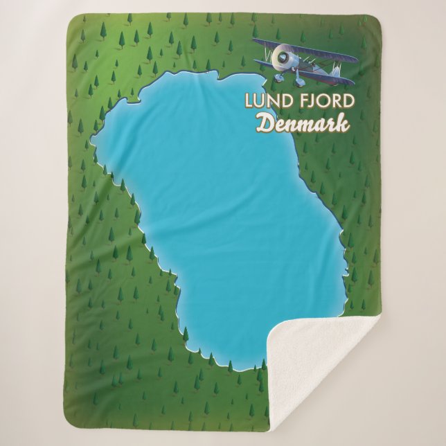 Lund Fjord Denmark Karte Sherpadecke (Vorderseite)