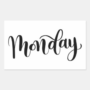 Lundi - Calligraphie / Sticker à lettres