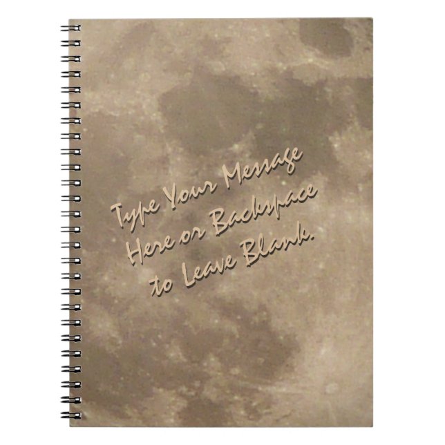 Lune Carnet Pleine lune personnalisée Journal des  (Devant)