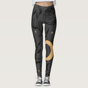 Lune céleste Thème Leggings