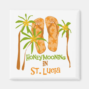Lune de miel en Sainte-Lucie Magnet