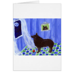 lune de sourire de sens de schipperke