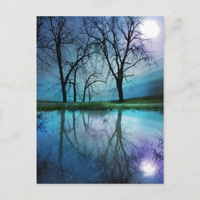 Lune d'hiver, carte postale (Devant)