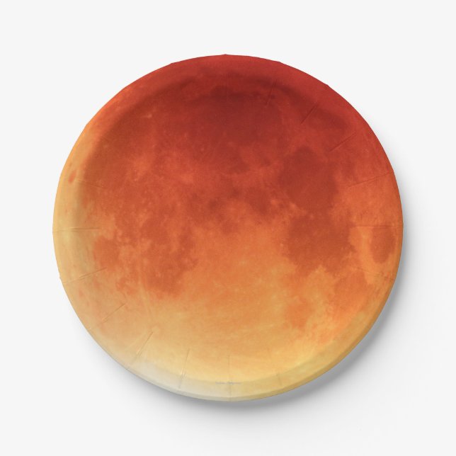 Lune éclipse 2015 n°1. pappteller (Vorderseite)