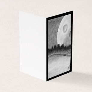 Lune et planète - Noir